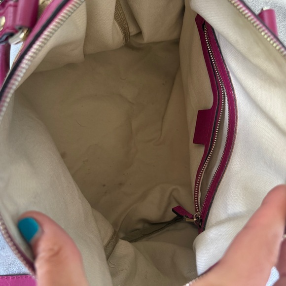 Gucci Pink Canvas Boston - Picture 11 of 12